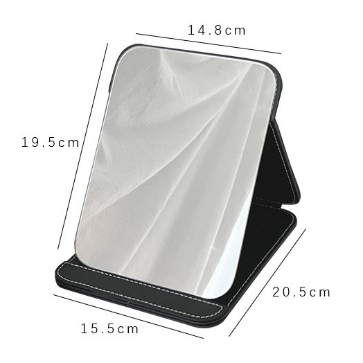 現貨｜桌面化妝鏡 防水 加厚可摺疊收納鏡 便攜化妝鏡 簡易梳妝鏡 檯式化妝鏡 歐式鏡子 化妝鏡 梳妝鏡 鏡子-細節圖10