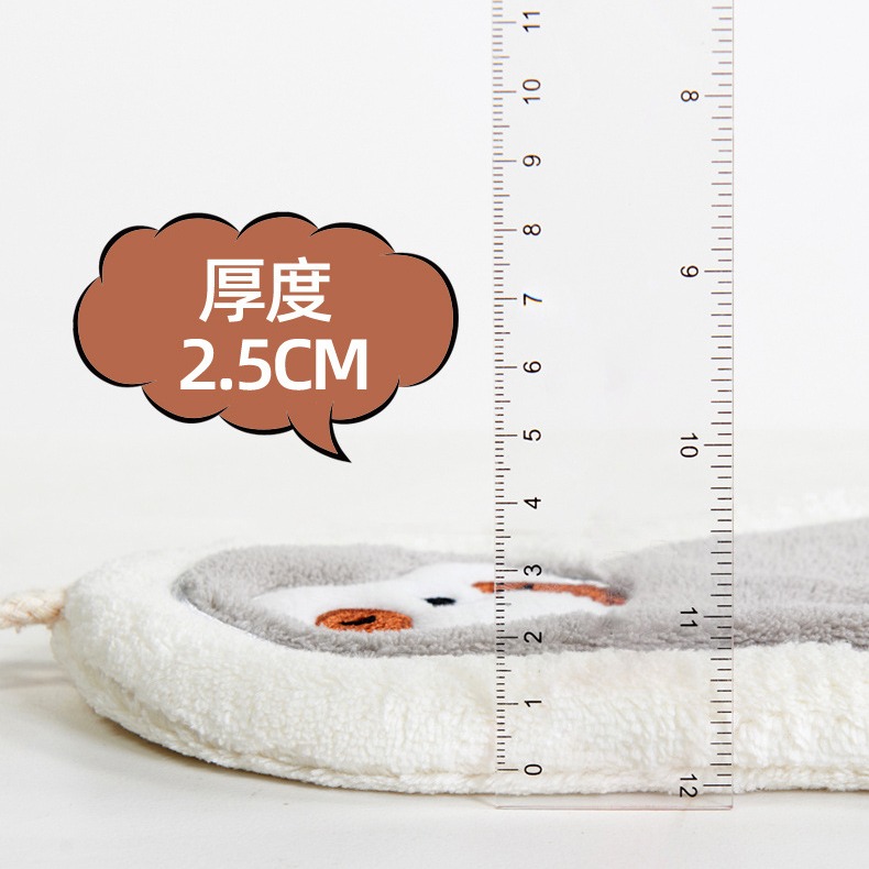 現貨｜樹懶擦手巾 樹懶抹布 三層加厚吸水抹布 廚房抹布 不掉毛加厚抹布 擦手帕 兒童擦手巾 廚房擦手巾-細節圖5