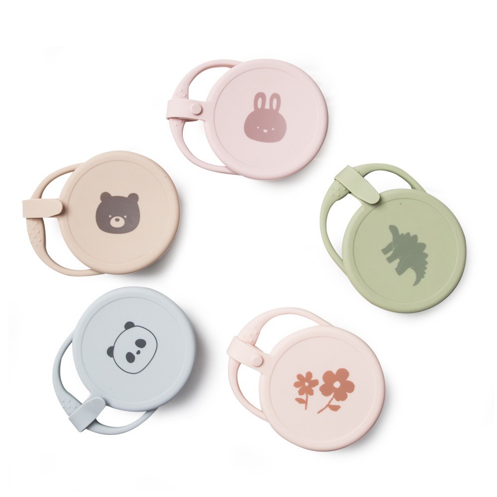 現貨｜韓國Ins動物風寶寶攜帶式折疊零食杯 兒童零食碗 寶寶學習杯 摺疊碗 防漏零食杯 手抓杯 點心杯-細節圖7