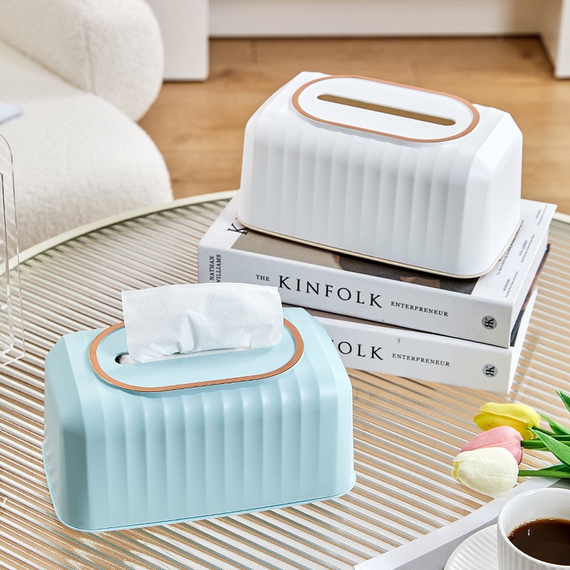 現貨｜北歐面紙盒 輕奢簡約金邊面紙盒 升降紙巾盒 彈簧衛生紙盒  收納盒 自動紙巾收納 客廳 飯店 車用-細節圖4