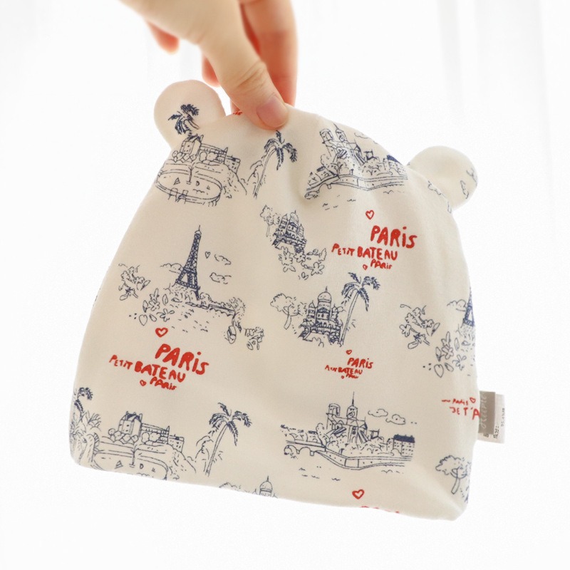 現貨｜新生兒棉質帽子 新生兒嬰兒帽子 嬰兒胎帽 初生兒護囟門帽 春秋四季款 無骨帽子 嬰兒服裝-細節圖4