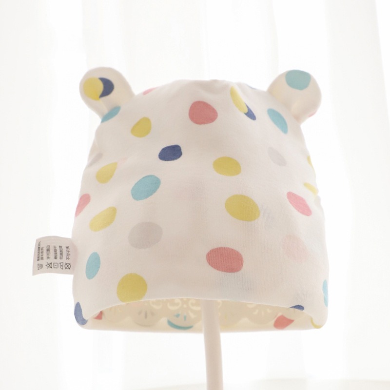 現貨｜新生兒棉質帽子 新生兒嬰兒帽子 嬰兒胎帽 初生兒護囟門帽 春秋四季款 無骨帽子 嬰兒服裝-細節圖9