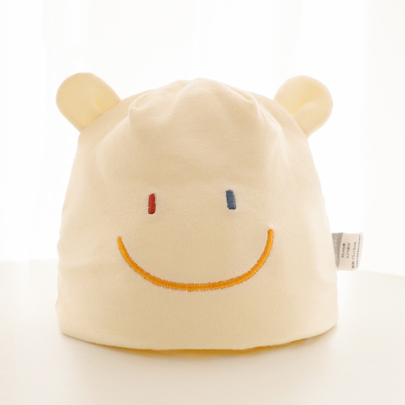 現貨｜新生兒棉質帽子 新生兒嬰兒帽子 嬰兒胎帽 初生兒護囟門帽 春秋四季款 無骨帽子 嬰兒服裝-細節圖11