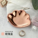 現貨｜北歐風 輕奢質感貝殼造型不銹鋼收納盤 飾品戒指收納盤 桌上雜物收納 玄關客廳裝飾 鑰匙雜物收納 收納盤-規格圖6