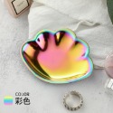 現貨｜北歐風 輕奢質感貝殼造型不銹鋼收納盤 飾品戒指收納盤 桌上雜物收納 玄關客廳裝飾 鑰匙雜物收納 收納盤-規格圖6