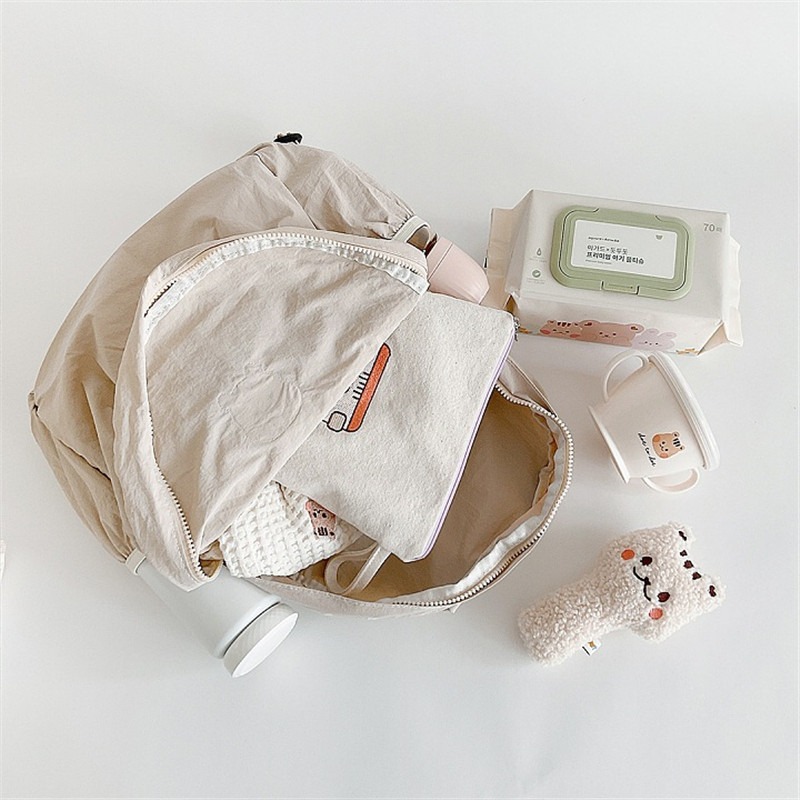 韓國DOT同款 大容量防水媽媽包 後背包 媽咪包 外出 多功能雙肩後背包 奶瓶尿布包 親子書包小學生-細節圖7