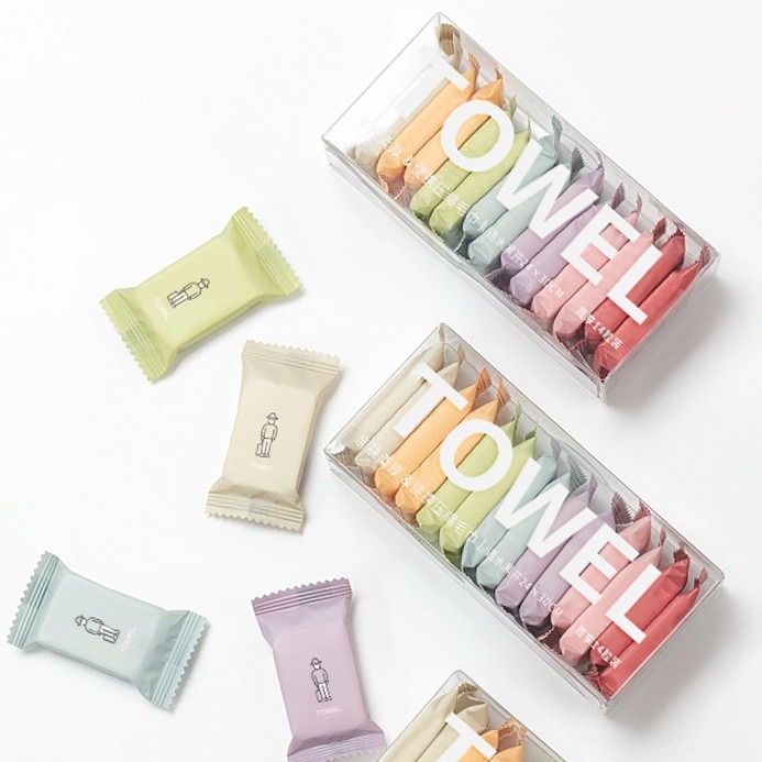 現貨｜壓縮一次性洗臉巾 旅行加大壓縮毛巾 可攜式一次性洗臉巾拋棄式洗臉巾 拋棄式毛巾 旅行壓縮毛巾拋乾濕兩用-細節圖2