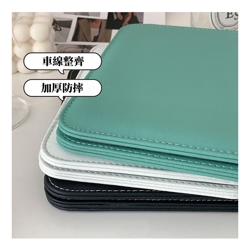 現貨｜皮革摺疊立鏡 防水化妝鏡 加厚可摺疊收納鏡 便攜化妝鏡 簡易梳妝鏡 檯式化妝鏡 歐式鏡子-細節圖6