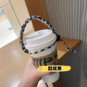 現貨｜手作編繩飲料水杯提繩 飲料提繩 可扣式飲料提袋掛繩 防滑飲料杯套 彈跳杯保溫瓶行李掛環求生手環 星巴克-規格圖8