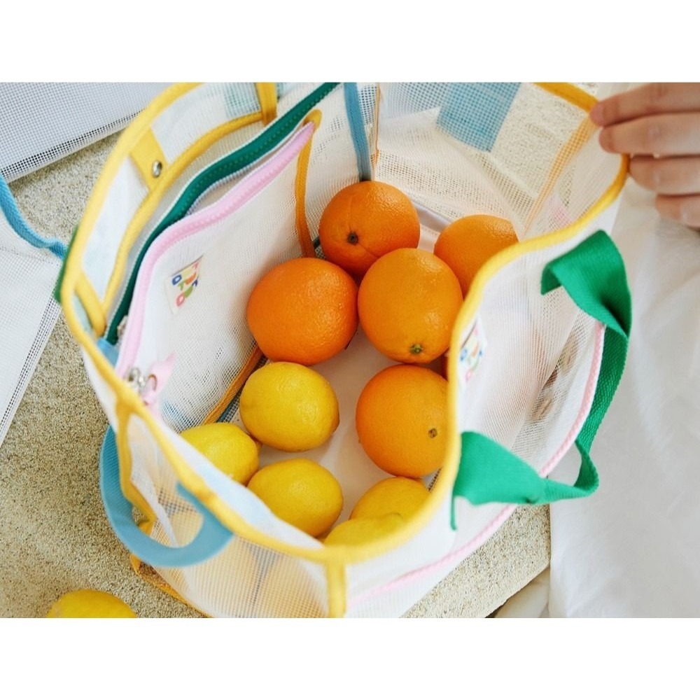 現貨｜全系列網格包包 大容量包包 肩背包 大容量包 韓系撞色包 收納小包 媽媽包 沙灘包 提袋 手提 手拿小包 餐袋-細節圖3