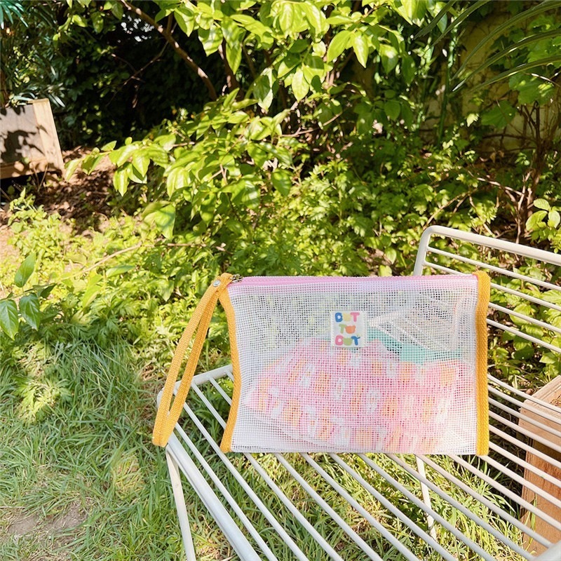 現貨｜全系列網格包包 大容量包包 肩背包 大容量包 韓系撞色包 收納小包 媽媽包 沙灘包 提袋 手提 手拿小包 餐袋-細節圖7