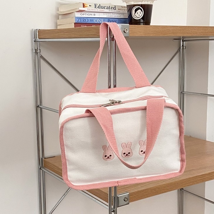 現貨｜媽媽手提包 兒童餐袋 幼稚園餐袋 野餐袋 小熊餐袋 保冰便當袋 三色碗 便當袋 幼兒園餐具袋 野餐袋 外出保溫-細節圖3