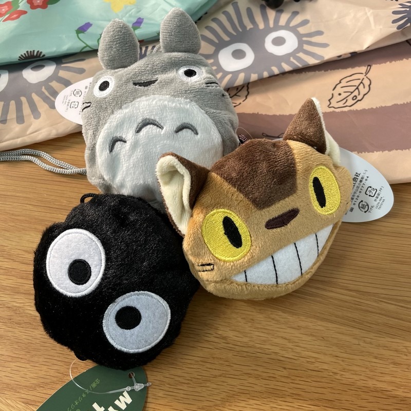 現貨｜宮崎駿 宮崎駿週邊 環保袋 龍貓 龍貓環保袋 手提袋 龍貓購物袋折疊收納單肩包大容量超市便攜環保袋購物袋-細節圖2