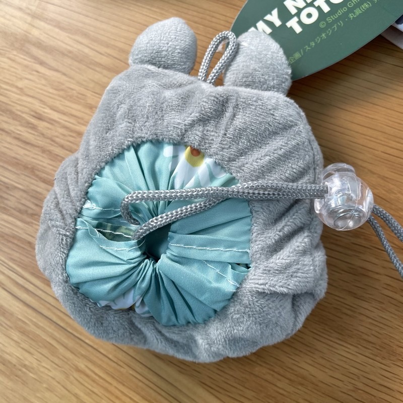 現貨｜宮崎駿 宮崎駿週邊 環保袋 龍貓 龍貓環保袋 手提袋 龍貓購物袋折疊收納單肩包大容量超市便攜環保袋購物袋-細節圖4