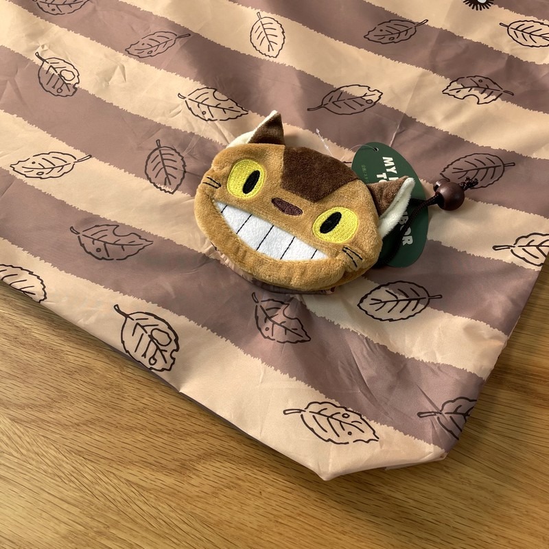 現貨｜宮崎駿 宮崎駿週邊 環保袋 龍貓 龍貓環保袋 手提袋 龍貓購物袋折疊收納單肩包大容量超市便攜環保袋購物袋-細節圖6