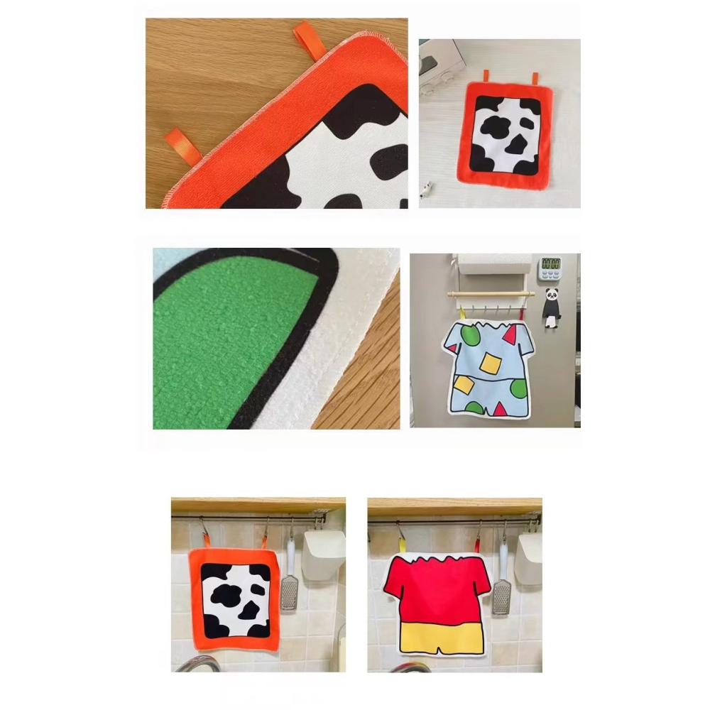 卡通造型擦手巾 廚房擦手巾 服造型擦手巾 超細纖維 卡通加厚洗衣袋 耐磨洗衣網 貼身衣物不變形 漫漫生活-細節圖7