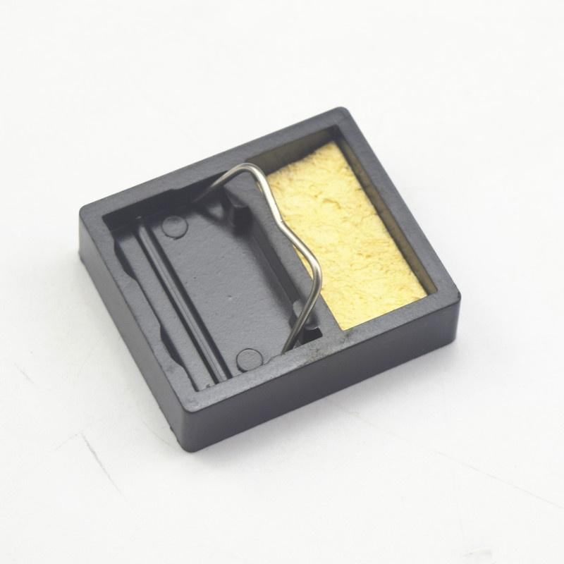 微型 小型 烙鐵架 簡易 除錫 清潔器 迷你烙鐵架 電烙鐵 支架 耐溫600度 電木烙鐵架 附海綿-細節圖2