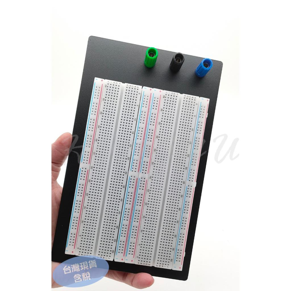 1660孔 麵包板 麵包板 面包板 實驗板 實驗台 免焊式電路測試版 ZY-204-細節圖3