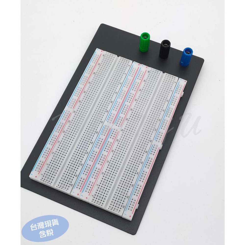 1660孔 麵包板 麵包板 面包板 實驗板 實驗台 免焊式電路測試版 ZY-204-細節圖4