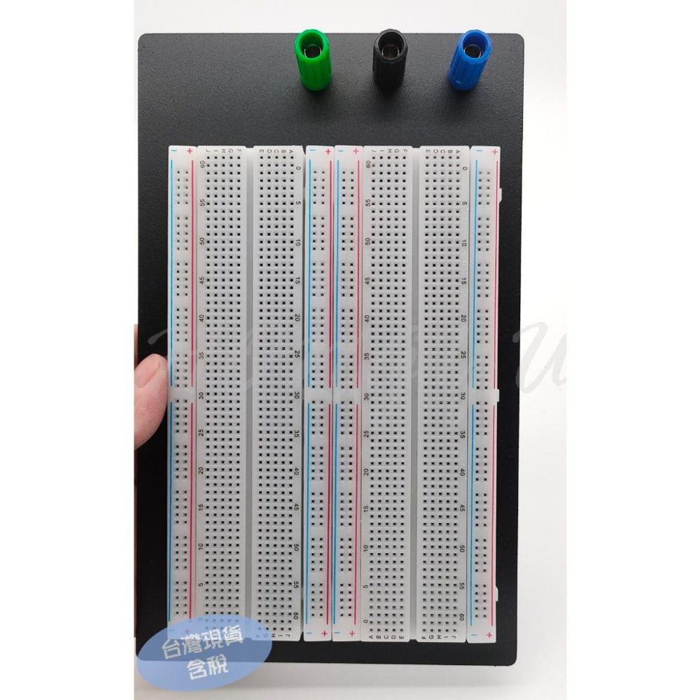1660孔 麵包板 麵包板 面包板 實驗板 實驗台 免焊式電路測試版 ZY-204-細節圖5