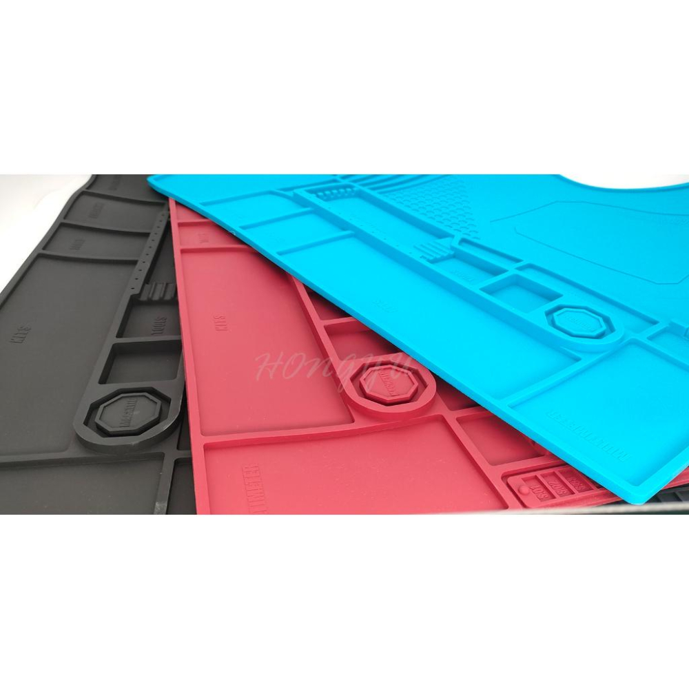 維修墊 矽膠墊 隔熱墊 電腦手機維修台 磁性 隔熱墊 耐溫500度 熱風槍焊台工作墊 烙鐵 手機拆螢幕 塑膠墊-細節圖9