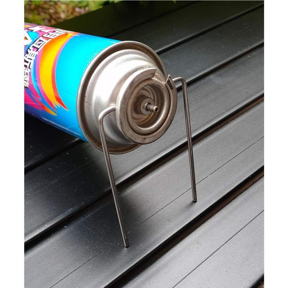 長罐型 瓦斯罐 卡式爐 兩腳 腳架 支撐架-細節圖3