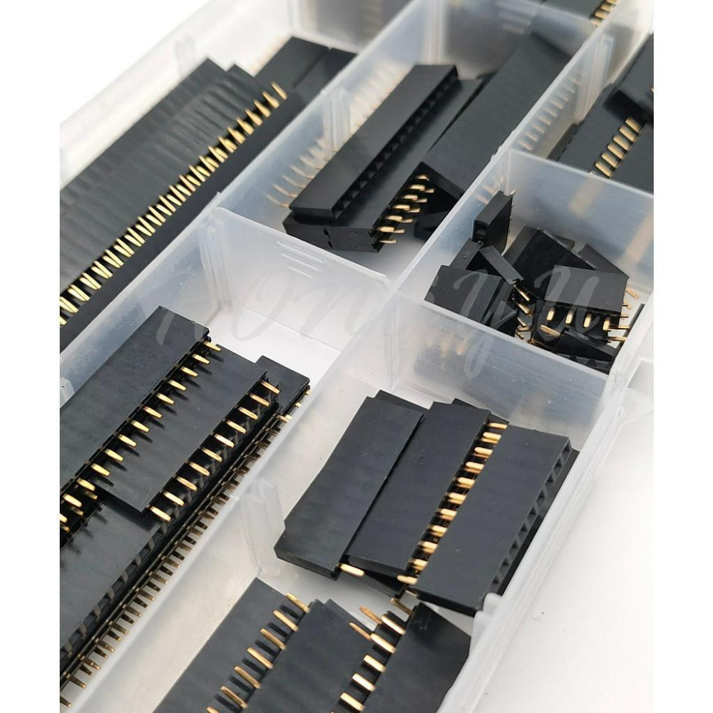 2.54mm 排針 母座 單排 插針 插座 連接器 PCB板 120pcs 組合 套件 現貨-細節圖3