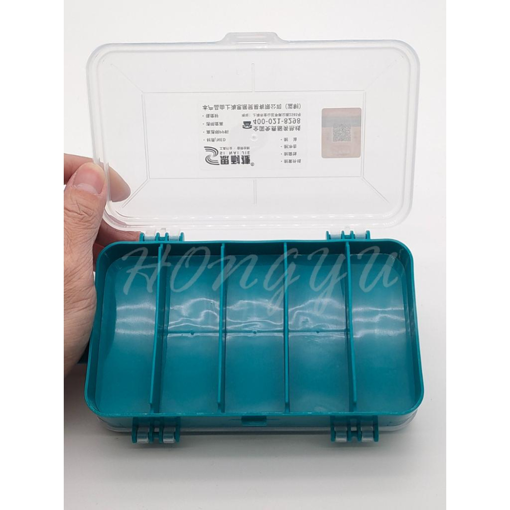 台灣現貨 13格 雙面 透明零件盒 收納盒 維修 便攜式 雙翻蓋 雙面元件盒-細節圖7