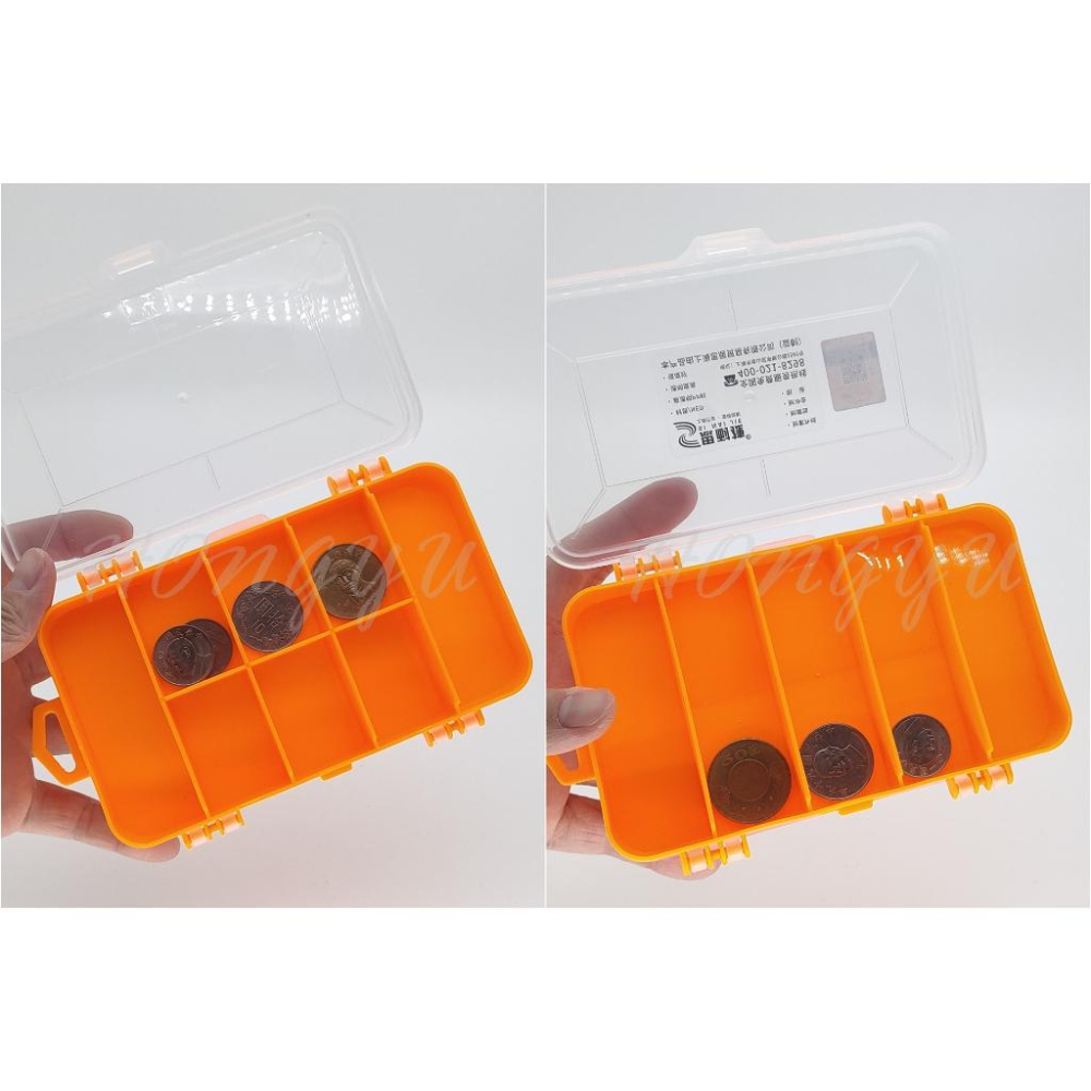 台灣現貨 13格 雙面 透明零件盒 收納盒 維修 便攜式 雙翻蓋 雙面元件盒-細節圖8