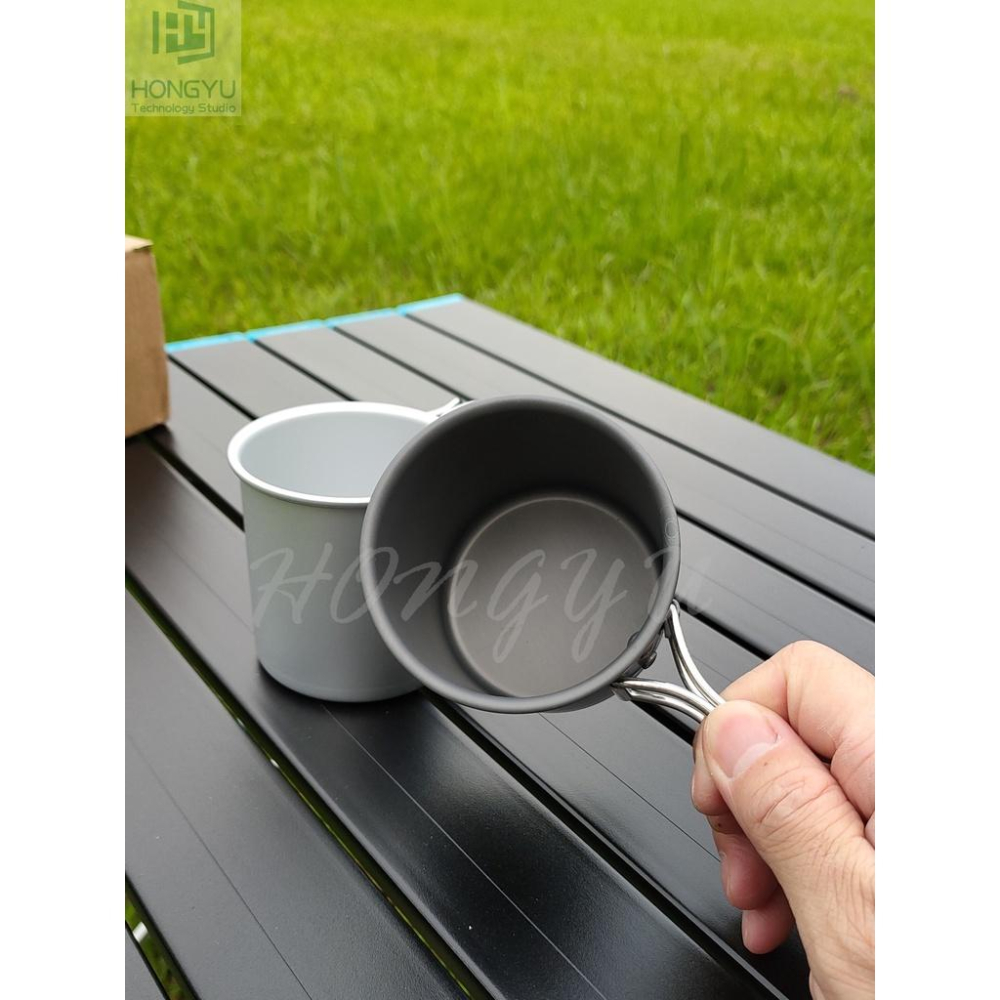 台灣現貨 鋁合金 戶外 露營 野外 輕便 迷你 水杯 馬克杯 300ml-細節圖2