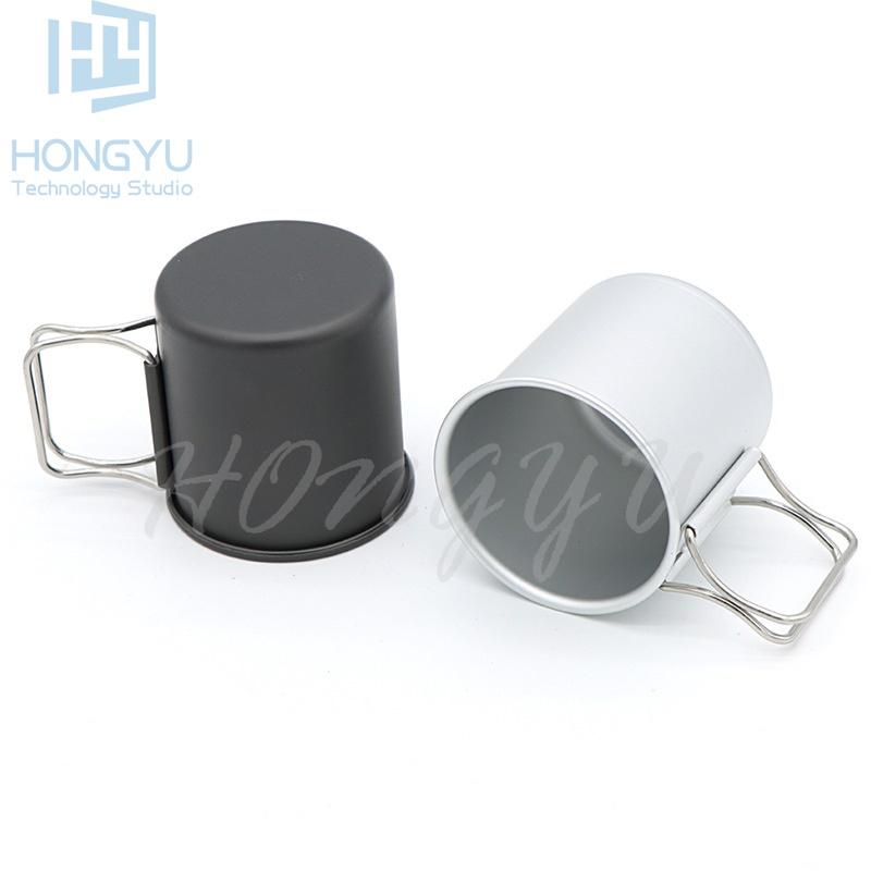 台灣現貨 鋁合金 戶外 露營 野外 輕便 迷你 水杯 馬克杯 300ml-細節圖3