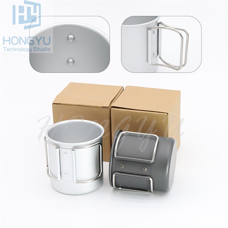 台灣現貨 鋁合金 戶外 露營 野外 輕便 迷你 水杯 馬克杯 300ml-細節圖6