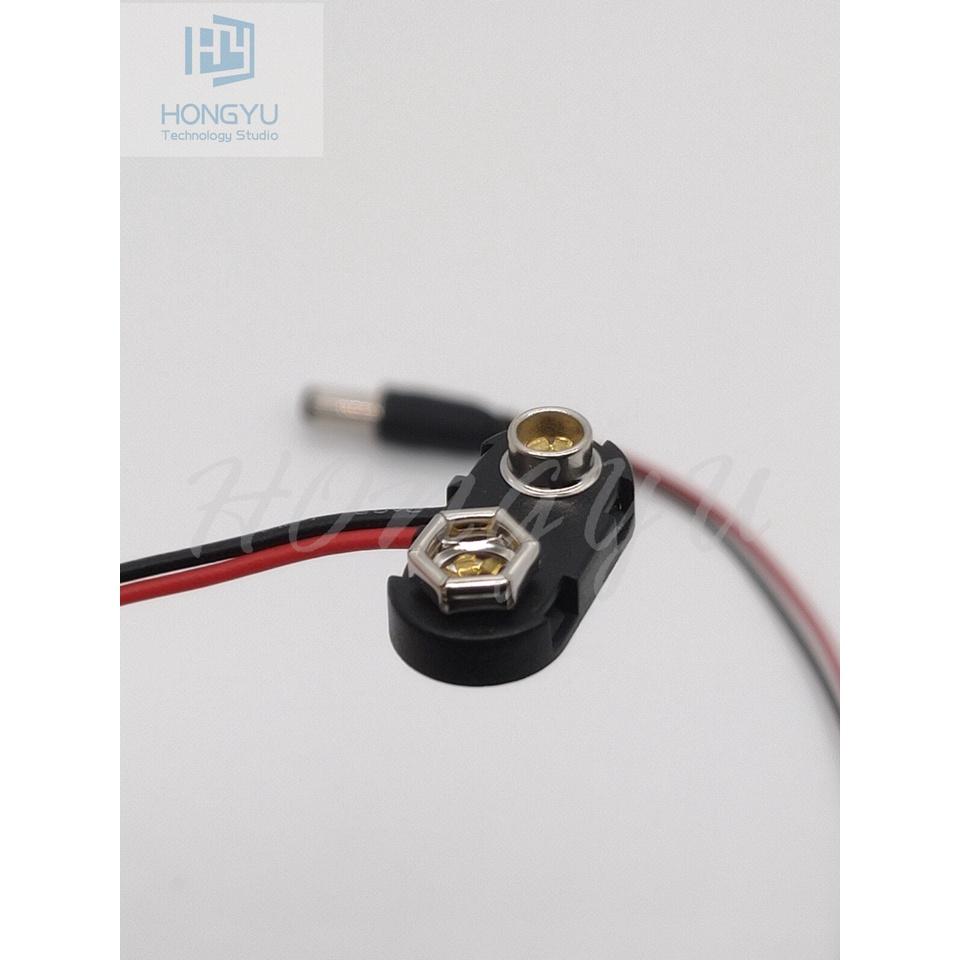 台灣出貨 9V 電源線 電池扣 兼容 UNO 2560 DUE ARDUINO dc3.5母頭 電源轉換頭-細節圖4