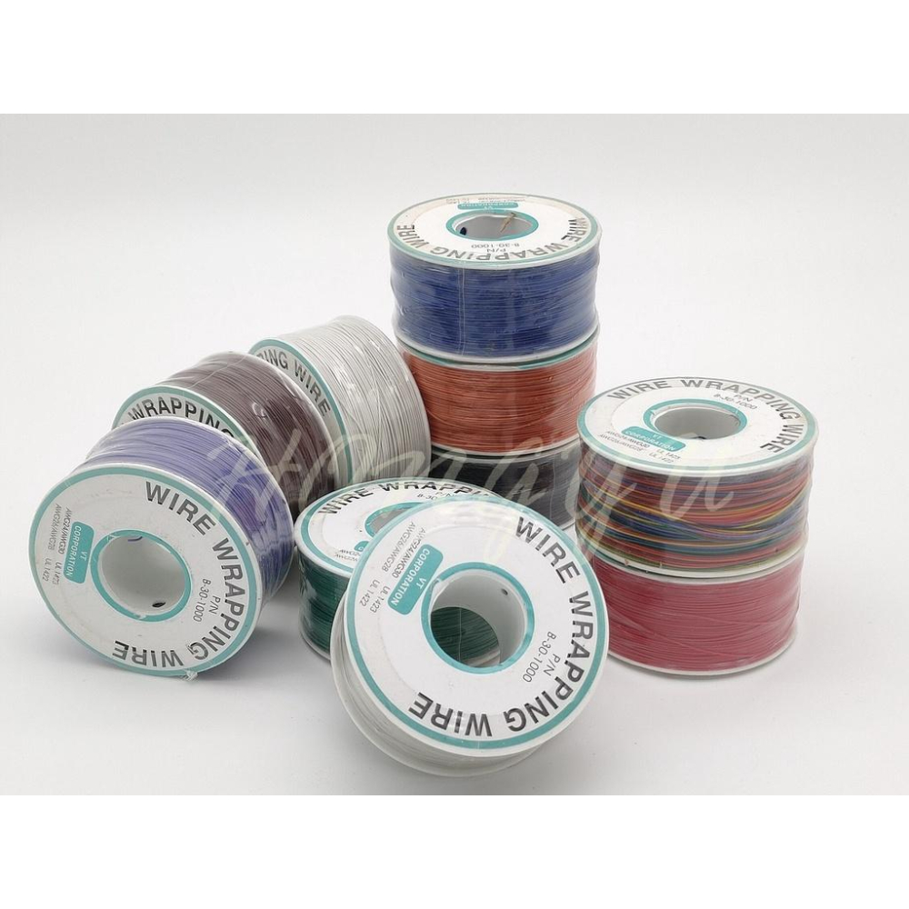 30AWG 30# OK線 單芯線 PCB跳線 鍍錫銅線 250M 多色 現貨-細節圖4