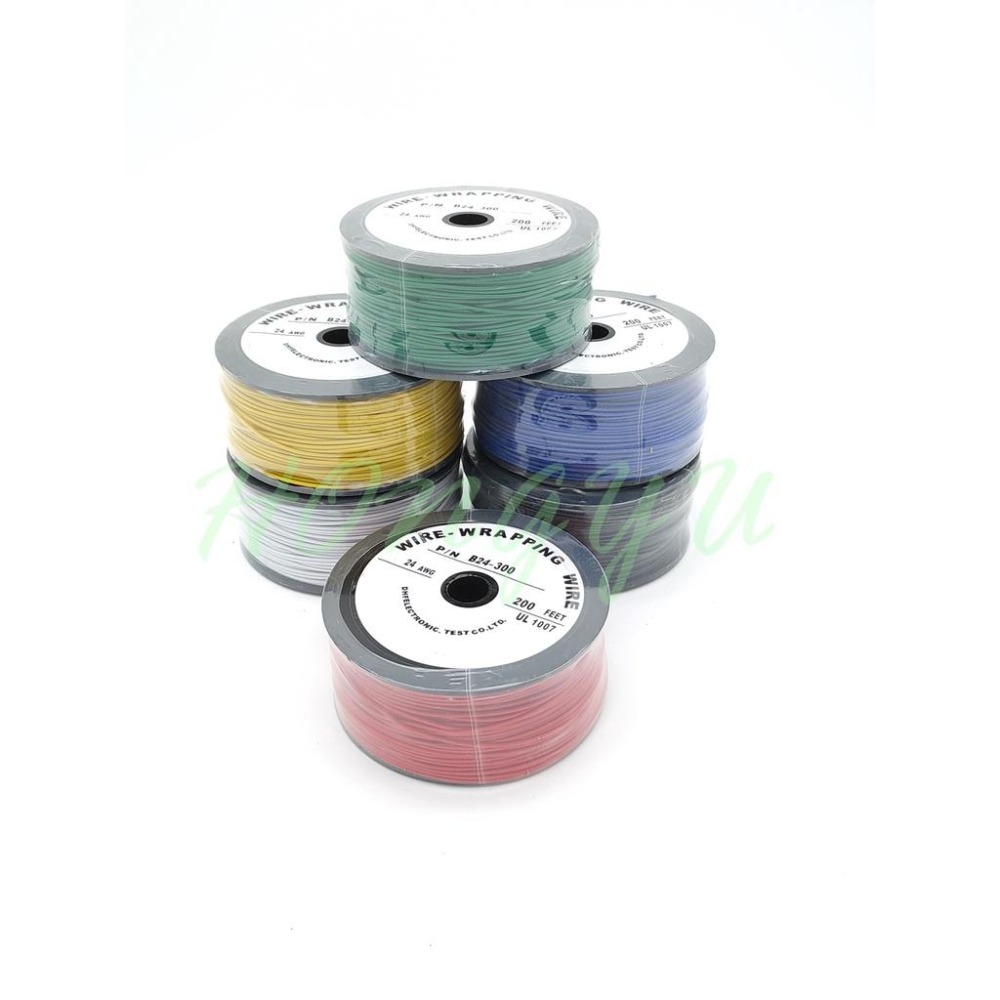 24AWG 單股銅芯 OK線 加粗 單芯線 PCB跳線 鍍錫銅線 70M/捲 多色 現貨-細節圖3