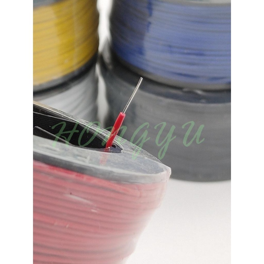 24AWG 單股銅芯 OK線 加粗 單芯線 PCB跳線 鍍錫銅線 70M/捲 多色 現貨-細節圖4