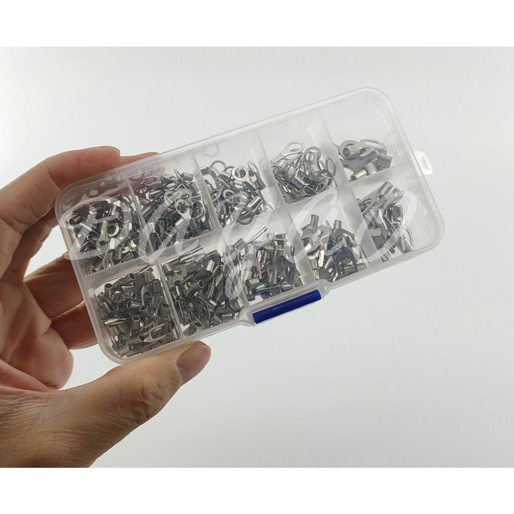 冷壓  端子 套裝 盒裝 OT/UT 叉形 圓形 裸端頭  銅鼻子 接線端子 組合 共320PCS 套裝 未稅-細節圖4