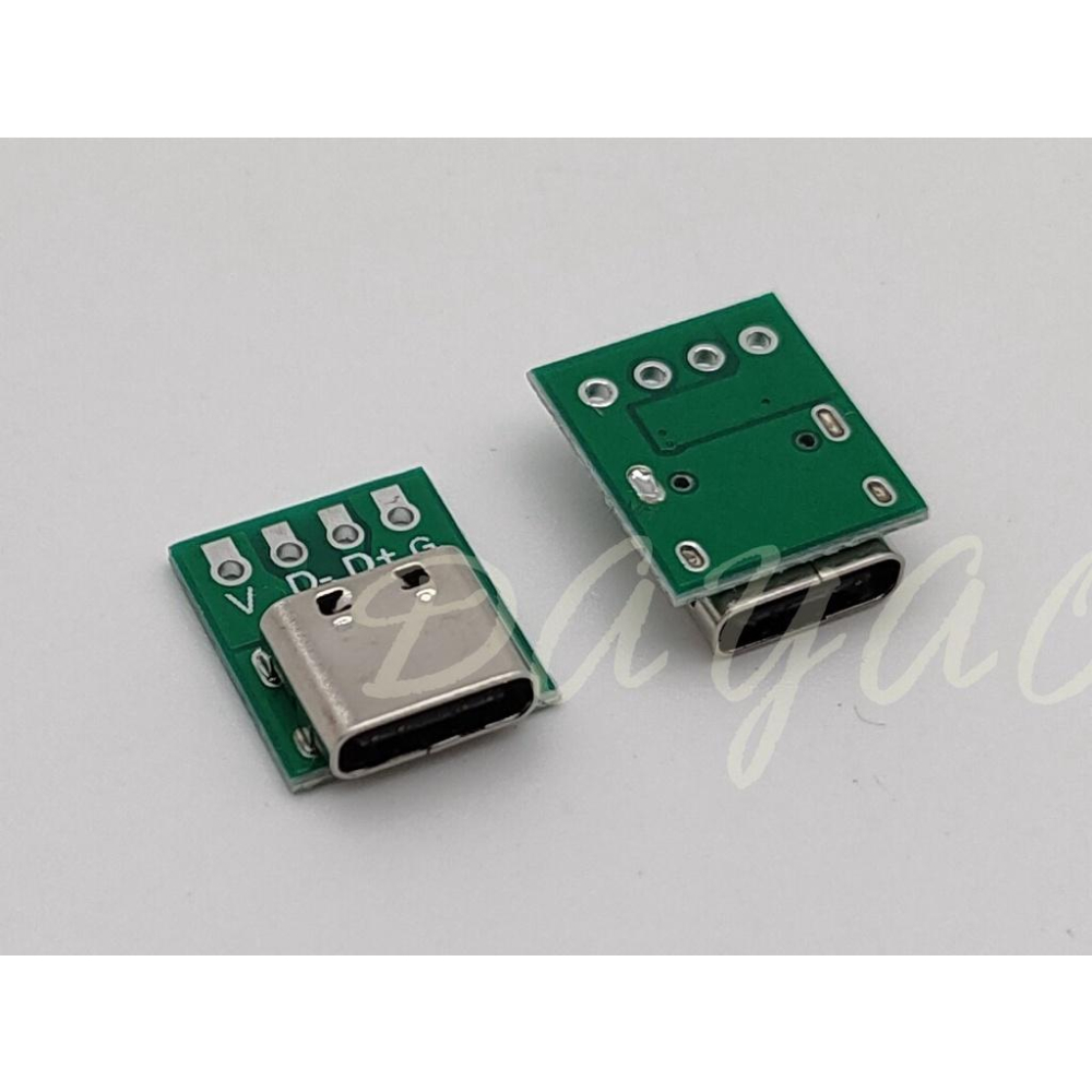 TYPE-C 轉接板 母座 測試板 雙面正反插 USB3.1 16P轉2.54 大電流 PCB 轉接板 現貨-細節圖2