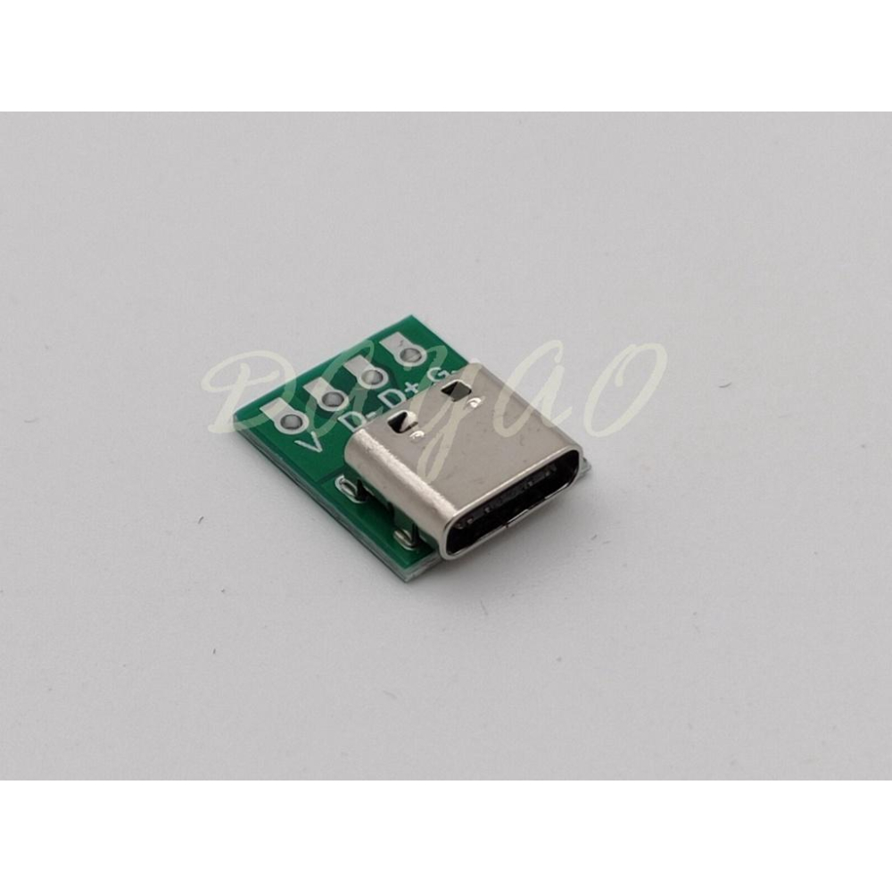 TYPE-C 轉接板 母座 測試板 雙面正反插 USB3.1 16P轉2.54 大電流 PCB 轉接板 現貨-細節圖3
