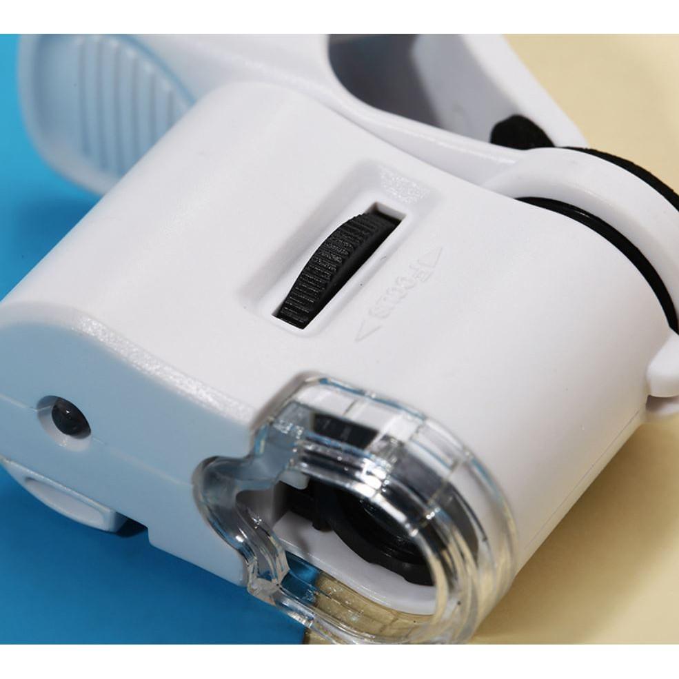 9595W 熱銷款 手機放大鏡 帶夾子 LED 高清放大鏡 60倍 60X 顯微鏡 珠寶鑑定 附電池 現貨-細節圖6