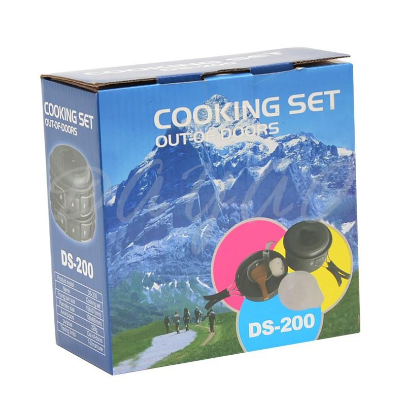 戶外 露營 野外 野餐 套鍋 1~2人 鍋具組 DS-200 組合鍋 輕便 攜帶 鍋具不沾鍋 現貨-細節圖9