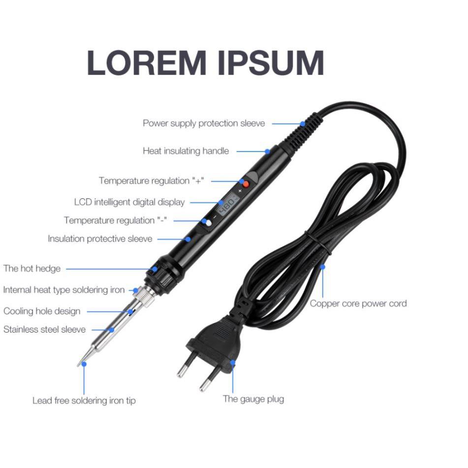 家用 936H 數位調溫 內熱式電烙鐵 調溫電烙鐵 數顯烙鐵 110V / 80W 現貨-細節圖7