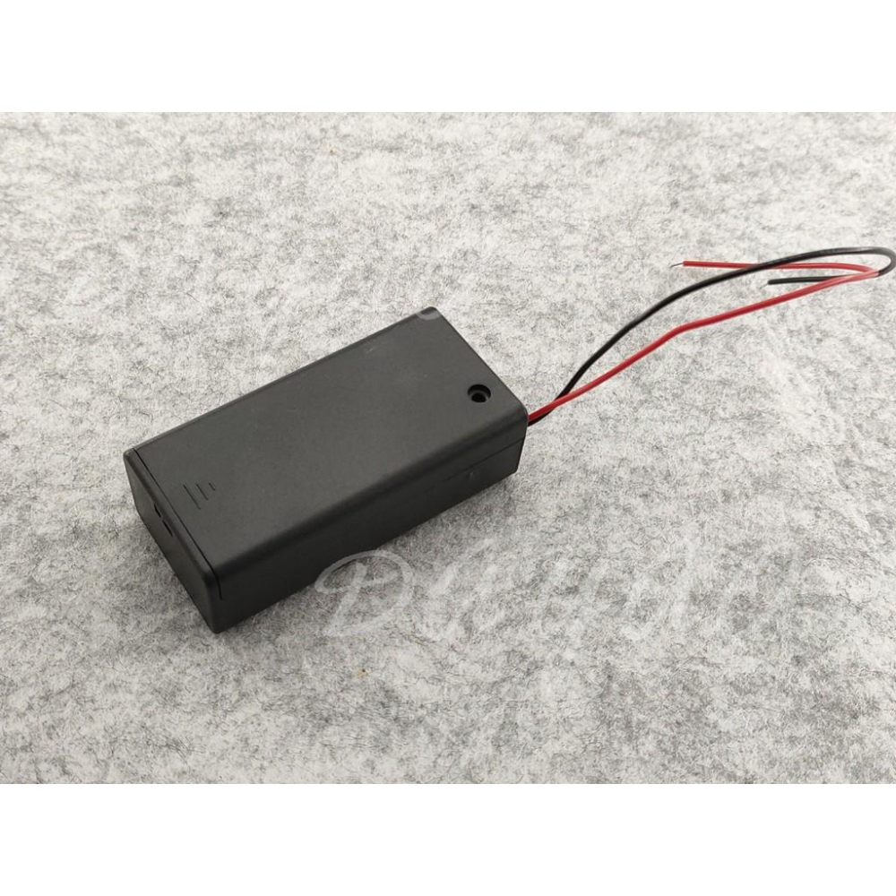 9V 電池盒 9V 帶蓋 帶開關 帶線 方形單節 電池座 6F22 電池槽 1節 現貨-細節圖2