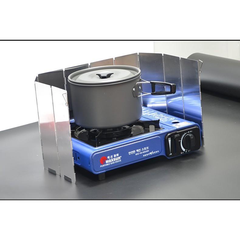 戶外 超輕 折疊 優質 鋁合金 擋風板 野外 爐頭 爐具 卡式爐 防風板 8片/ 10片-細節圖2