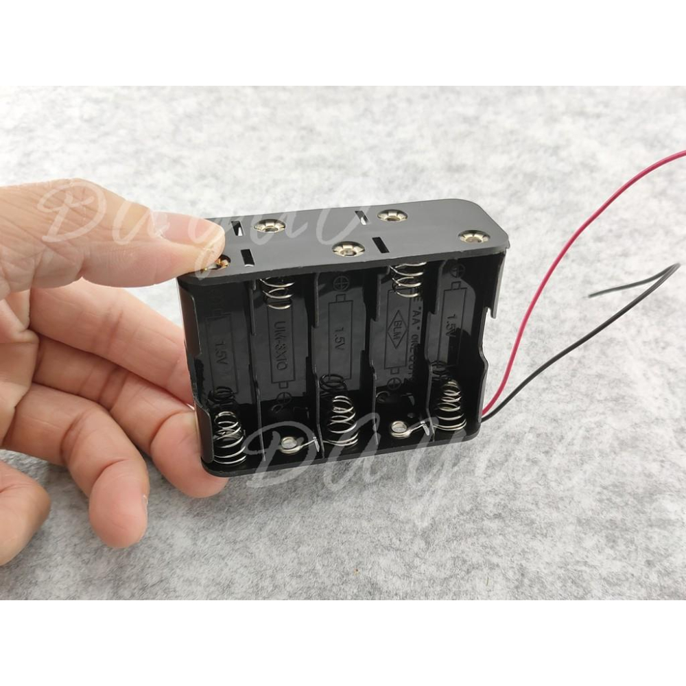 AA 3號 10節 串聯 電池盒 正反面雙層 3號10節 可裝10節3號電池 帶線  現貨-細節圖2