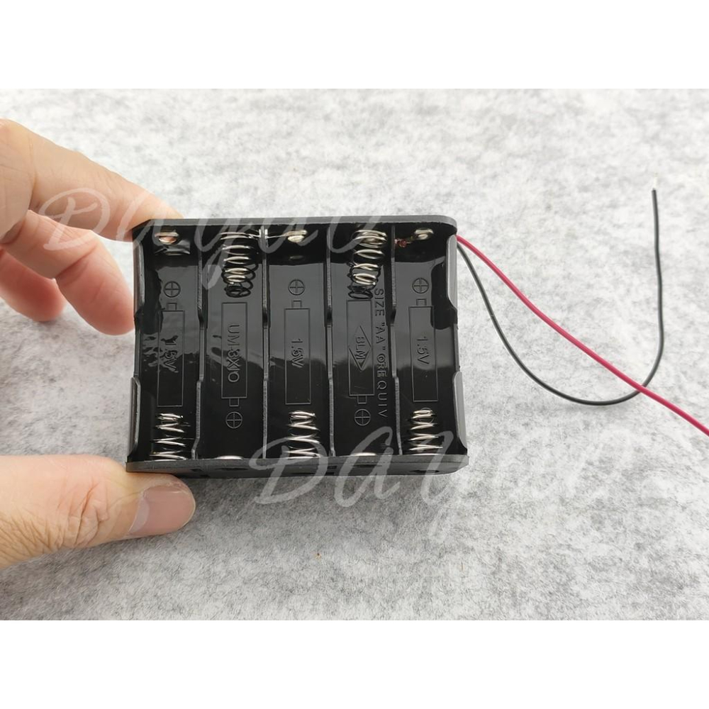 AA 3號 10節 串聯 電池盒 正反面雙層 3號10節 可裝10節3號電池 帶線  現貨-細節圖3
