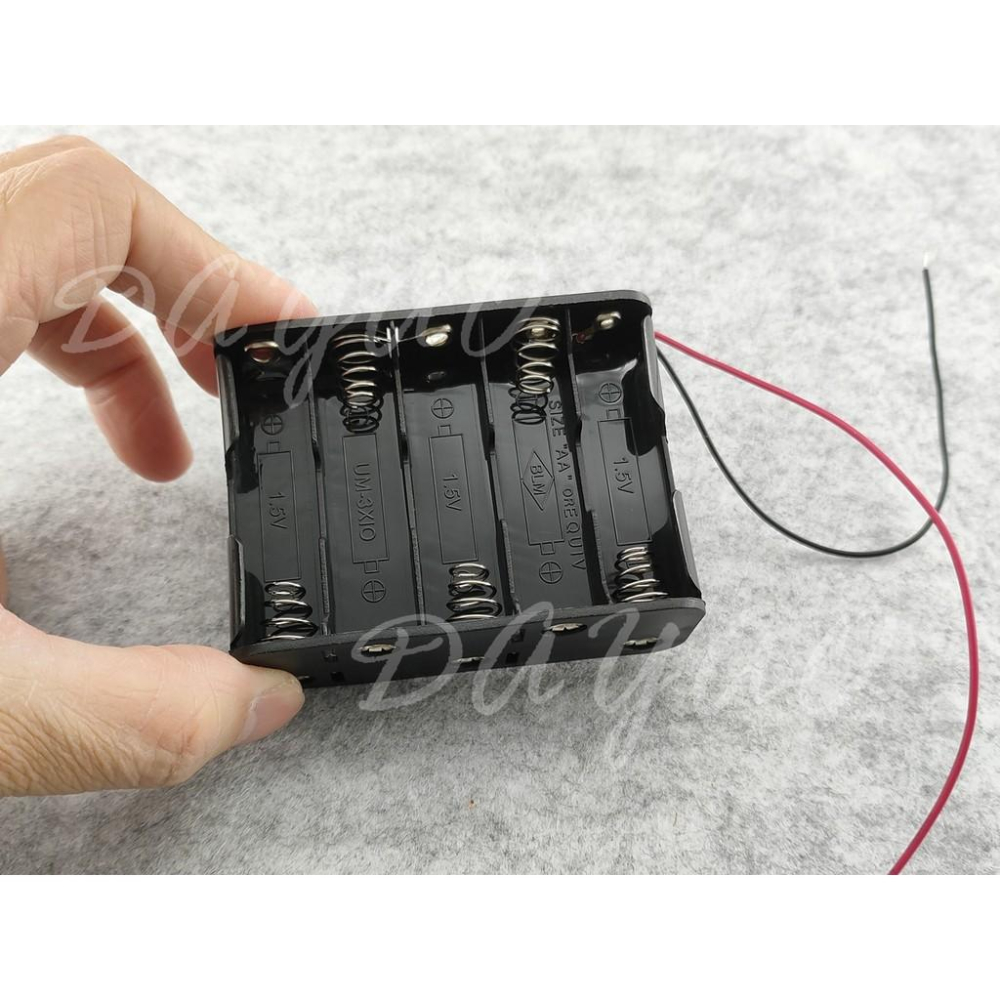 AA 3號 10節 串聯 電池盒 正反面雙層 3號10節 可裝10節3號電池 帶線  現貨-細節圖4