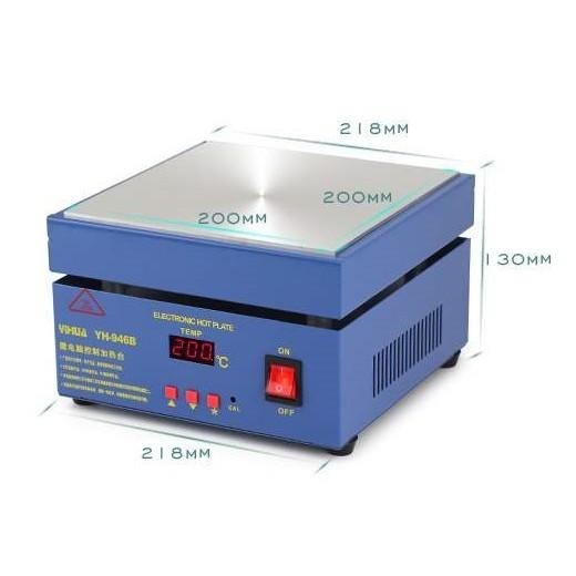 誼華 YIHUA-946B 數位顯示 微電腦 溫控 預熱台加熱板 手機維修 PCB 返修加熱台 預熱平臺 110V-細節圖4