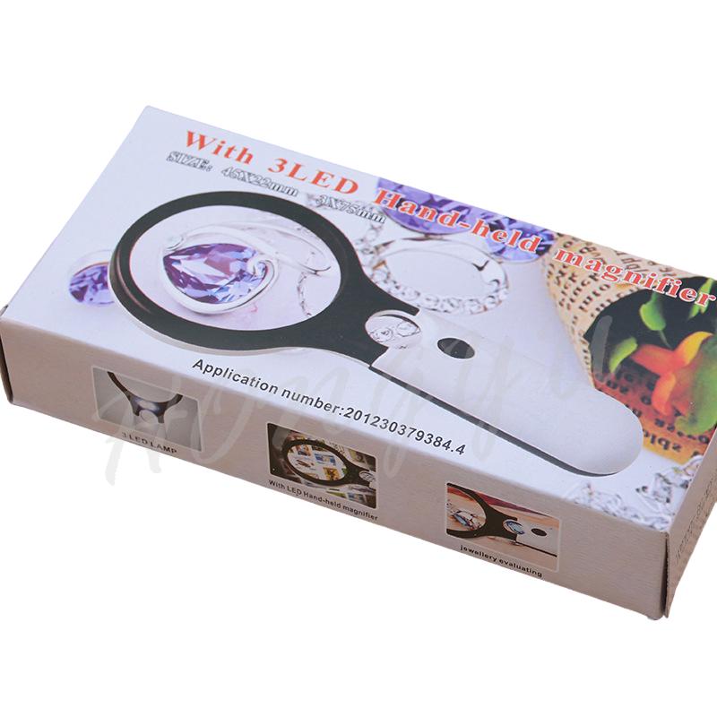 手持放大鏡 75mm鏡片 6902 電路板維修 放大鏡 3倍/10倍 高清 手持放大鏡  帶LED燈-細節圖9