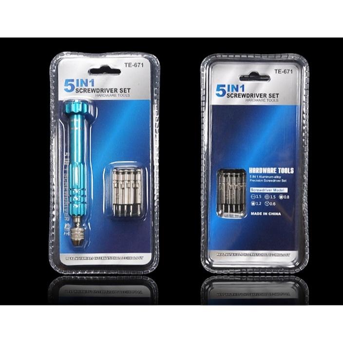 螺絲起子 五合一 螺絲刀套裝 5in1 套裝手機 拆機 筆記型電腦 維修工具-細節圖8